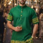 cottovia assenzaa emerald heritage pathani kurta
