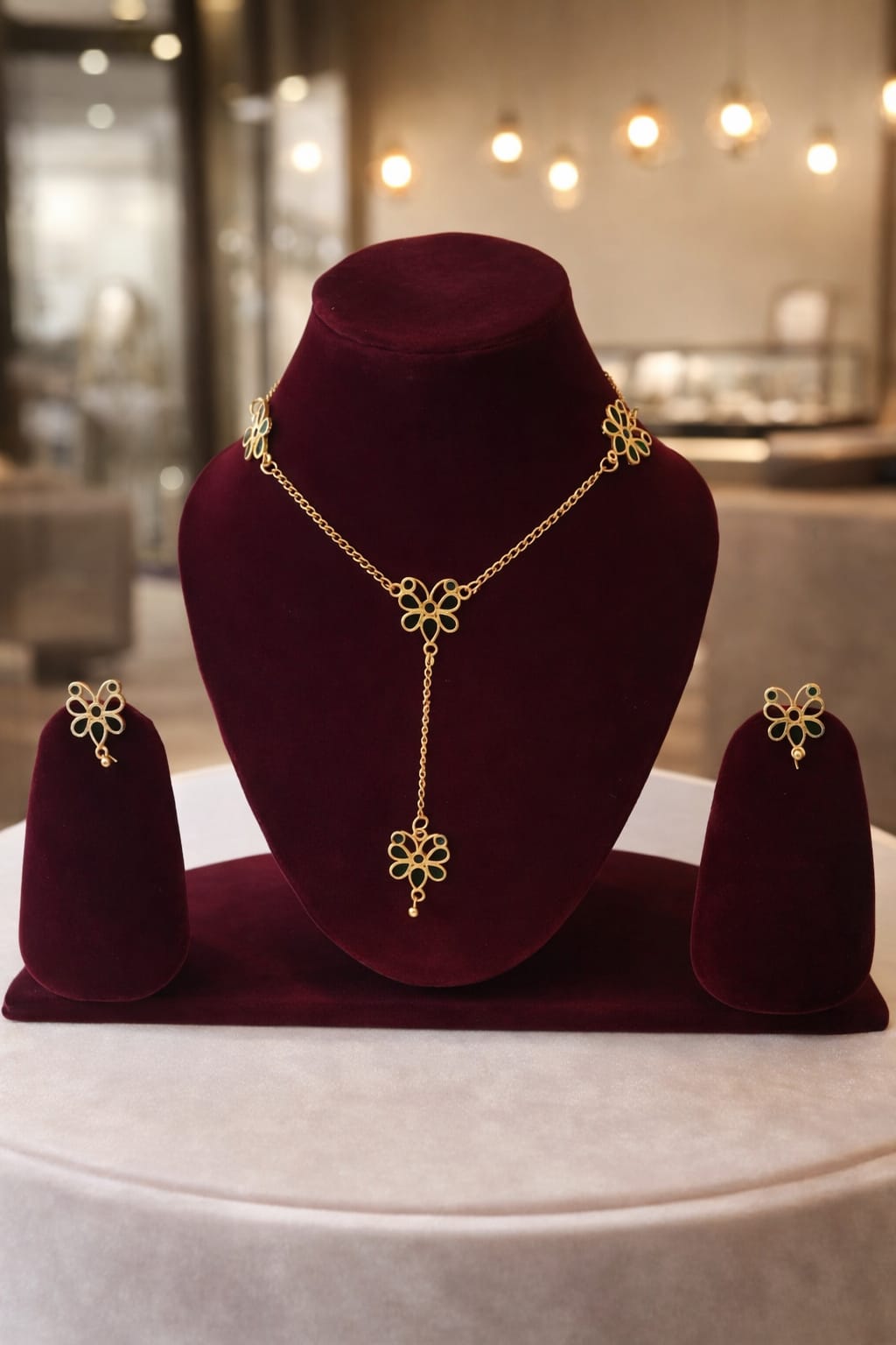 venucian assamese raw gold jewellery set