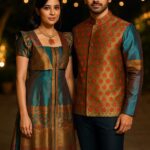 assenzaa luxurious graceful couple dress made of silk