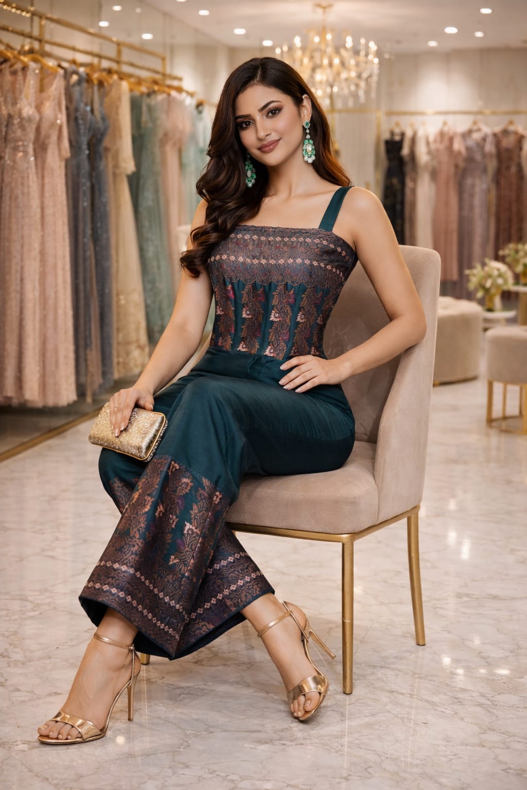 rannivat sophisticated mix silk jumpsuit