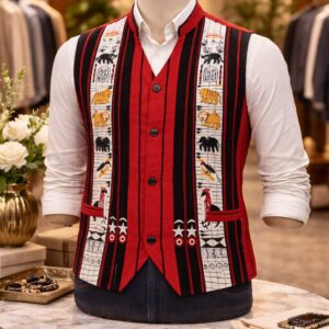 opulent naga heritage half jacket