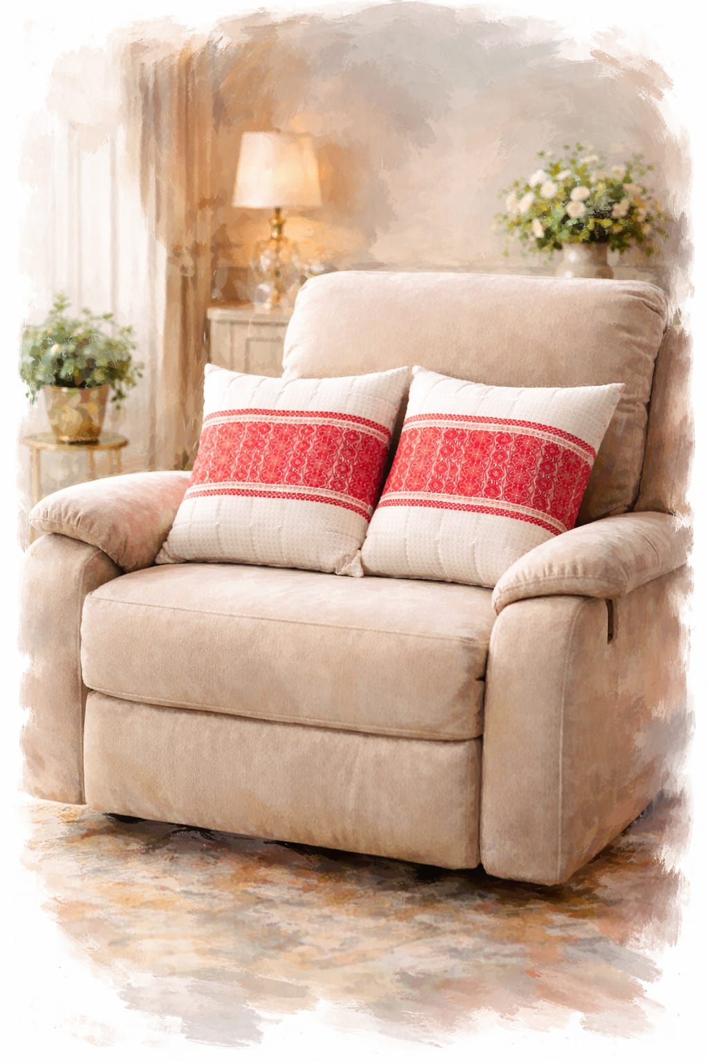 ad decor luxurious kesapat cushion cover set ( set of 5 cushion cover)