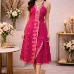 rannivat halter necked premium kesapat cotton dress