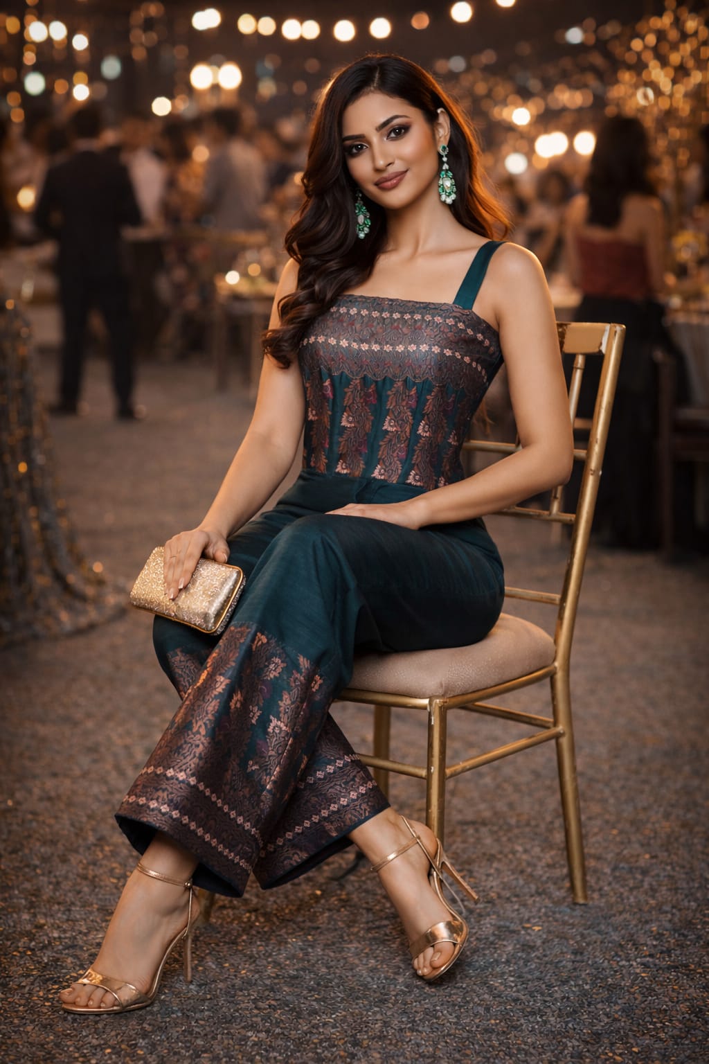 rannivat sophisticated mix silk jumpsuit