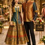 assenzaa luxurious graceful couple dress made of silk