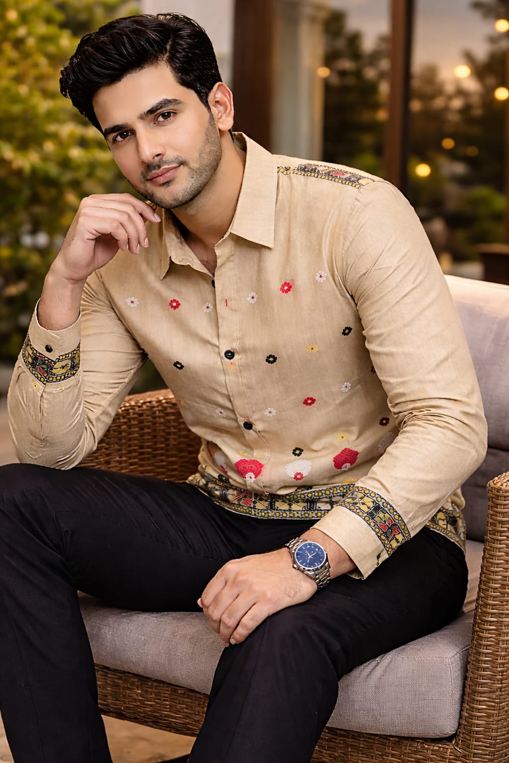 opulent mix tasar elegant shirt