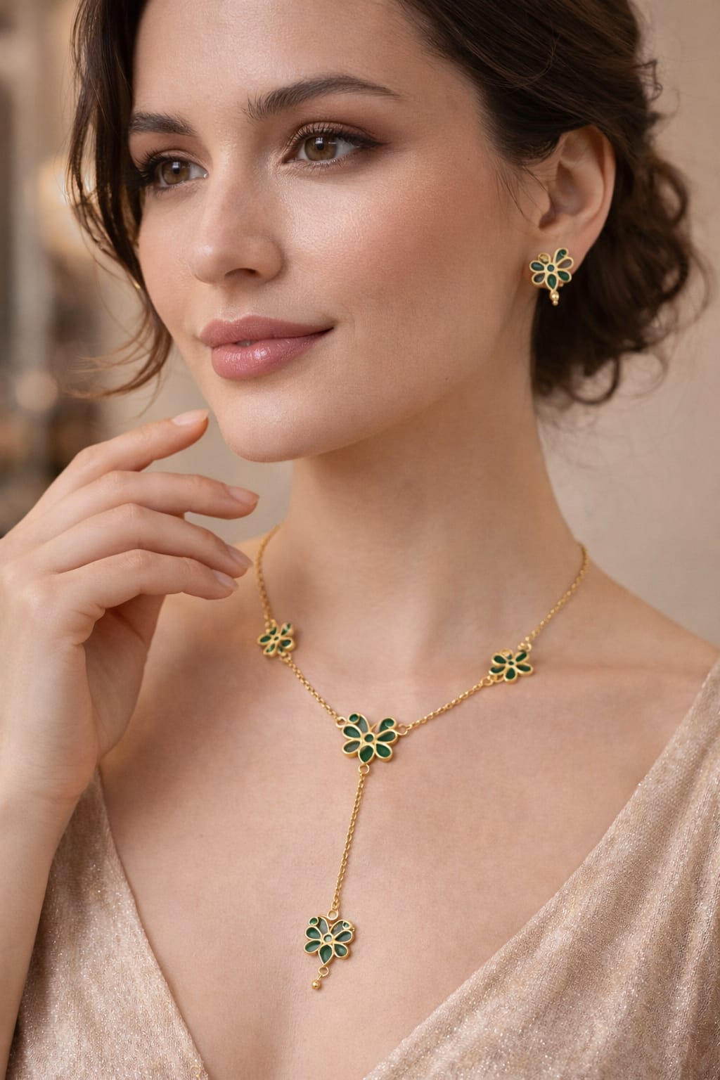 venucian assamese raw gold jewellery set