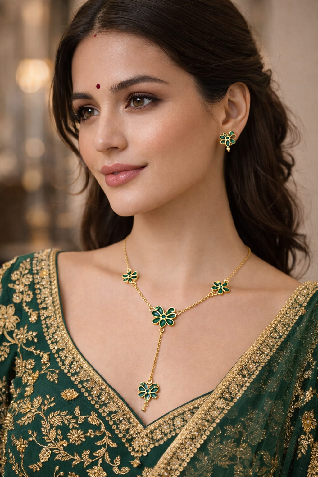 venucian assamese raw gold jewellery set