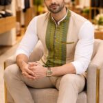 opulent peace silk and cotton blend half jacket