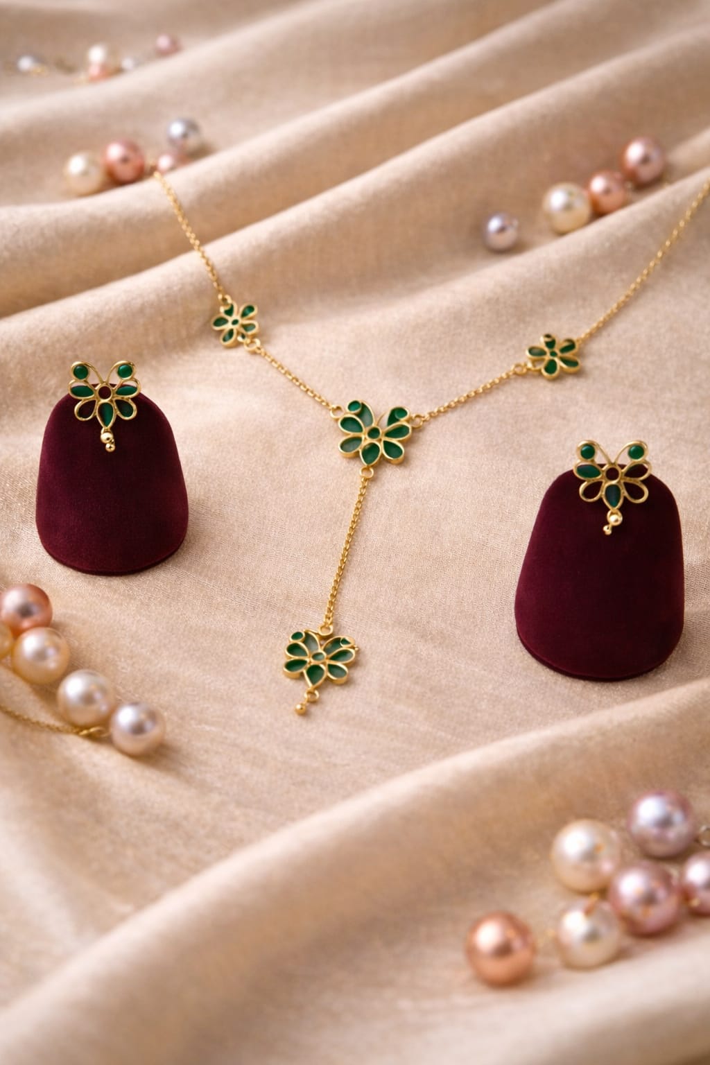 venucian assamese raw gold jewellery set