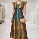 rannivat contemporary elegance fusion dress made of mix silk