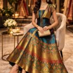 rannivat contemporary elegance fusion dress made of mix silk