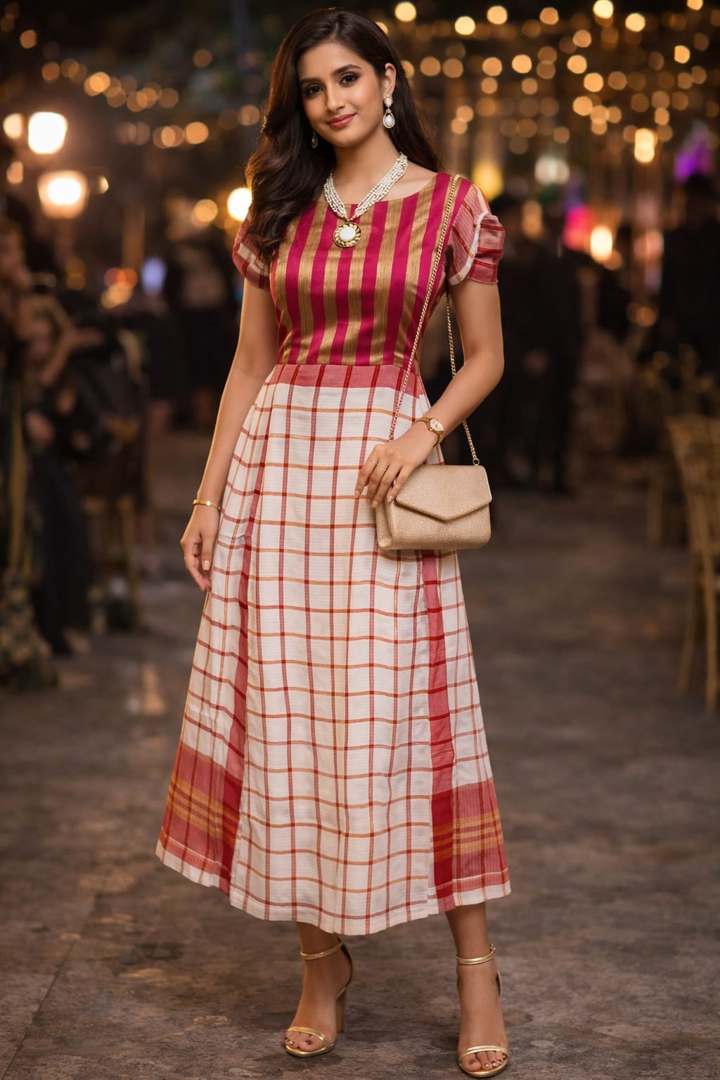 rannivat dress made of blend of organza silk and cotton