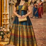 rannivat contemporary elegance fusion dress made of mix silk