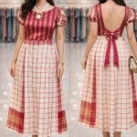 rannivat dress made of blend of organza silk and cotton