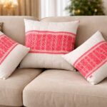 ad decor luxurious kesapat cushion cover set ( set of 5 cushion cover)