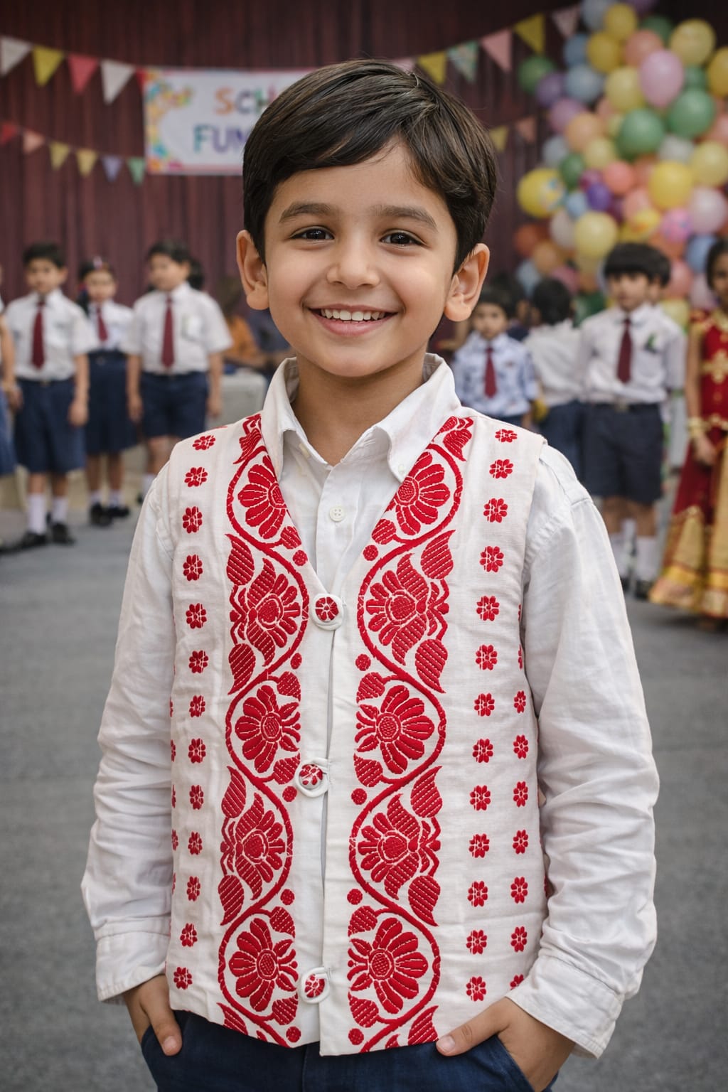 minie' wondr elegant kesapat cotton half jacket