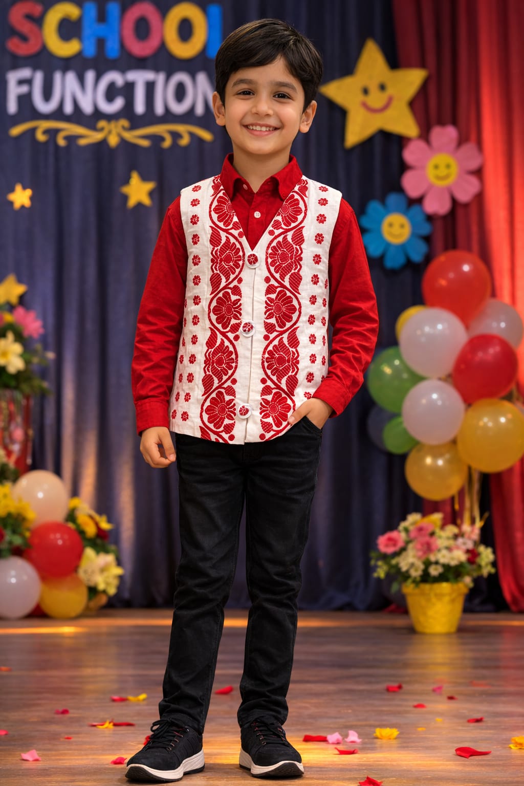 minie' wondr elegant kesapat cotton half jacket