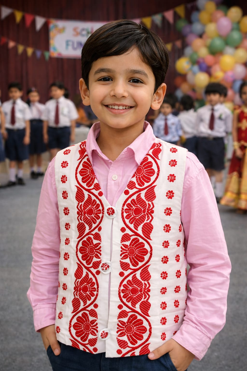 minie' wondr elegant kesapat cotton half jacket