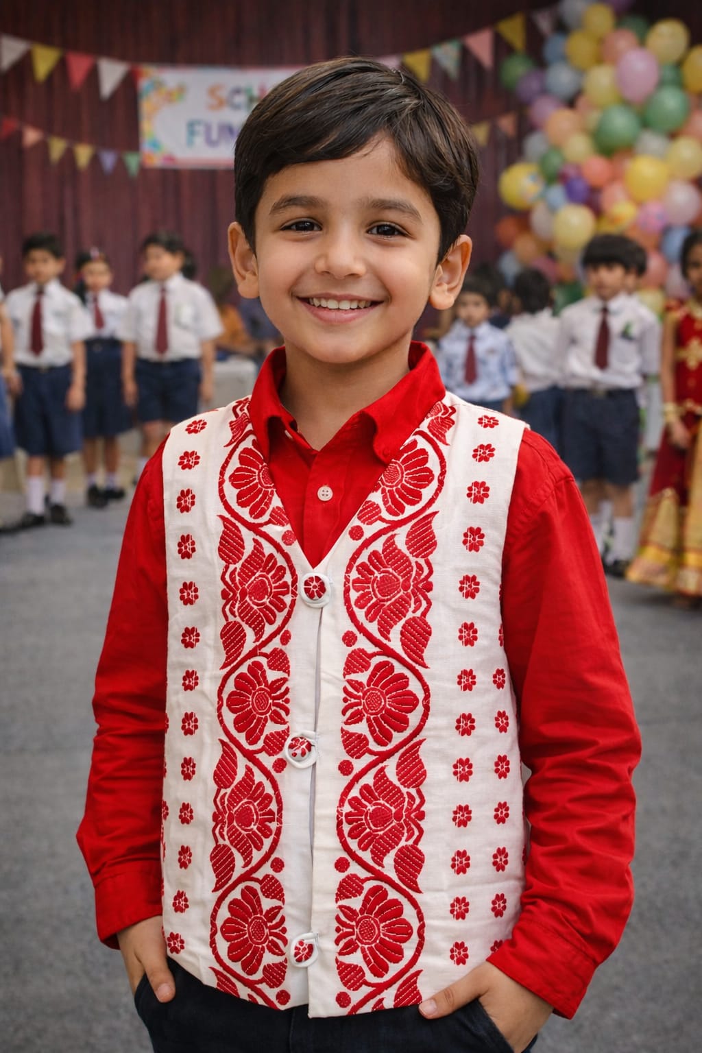 minie' wondr elegant kesapat cotton half jacket